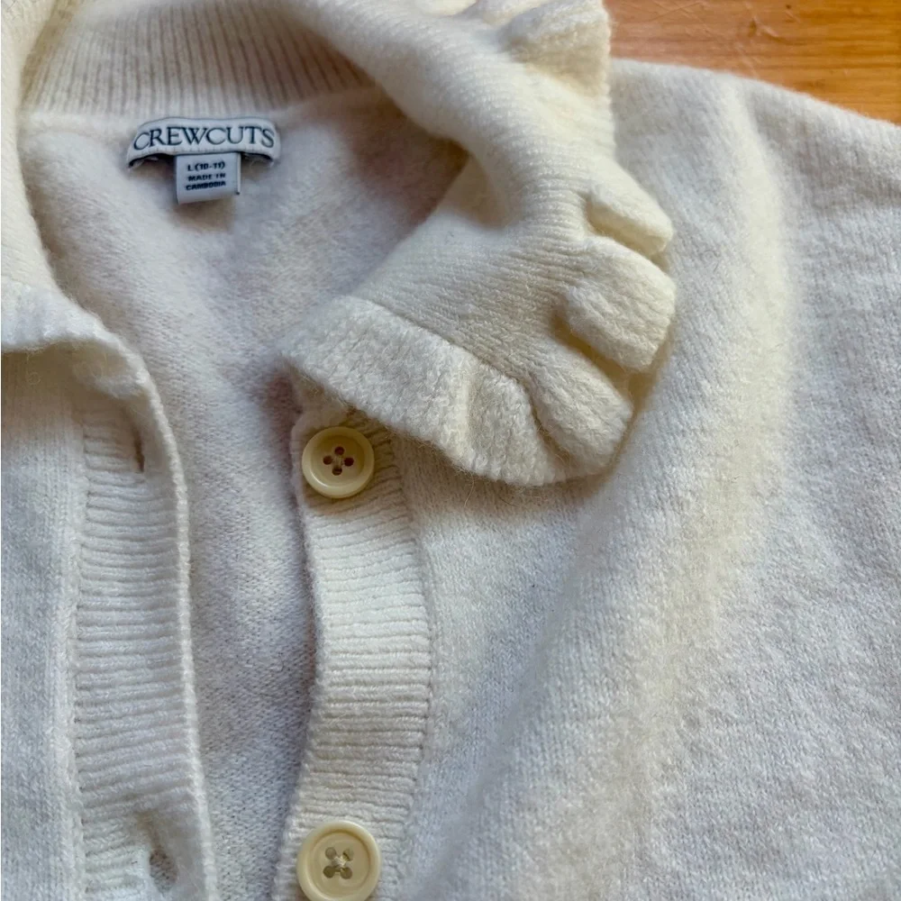 J.Crew Crewcuts Ruffle Cardigan Bundle Pink Ivory Soft Yarn $60 Each - Picture 12 of 12